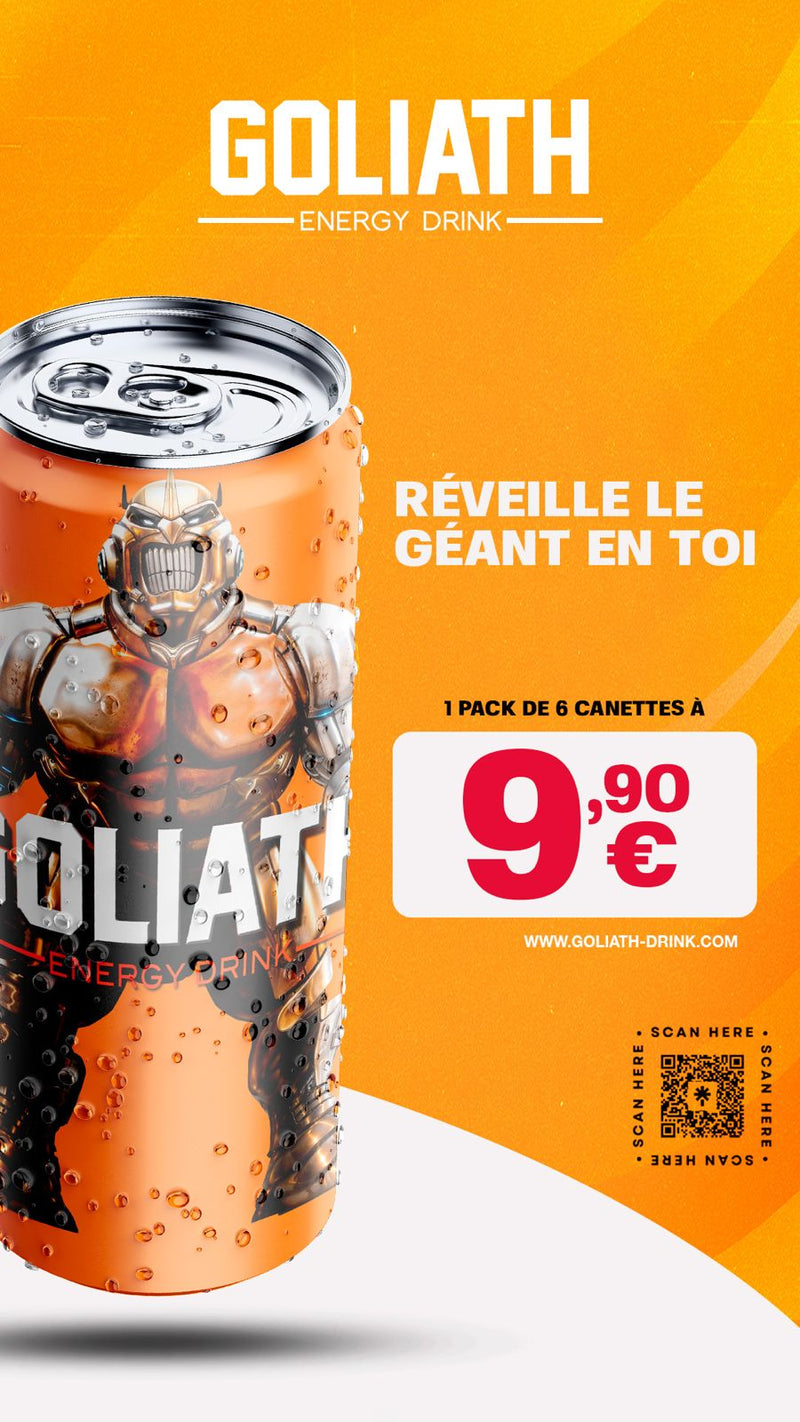 Packs Goliaths - Boisson Énergisante - GOLIATH